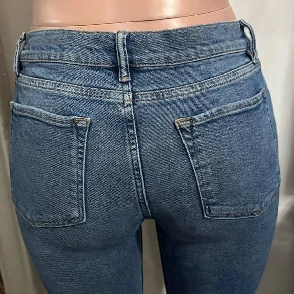 All Saints Blue Flare Wide Leg Jeans - Picture 10 of 16